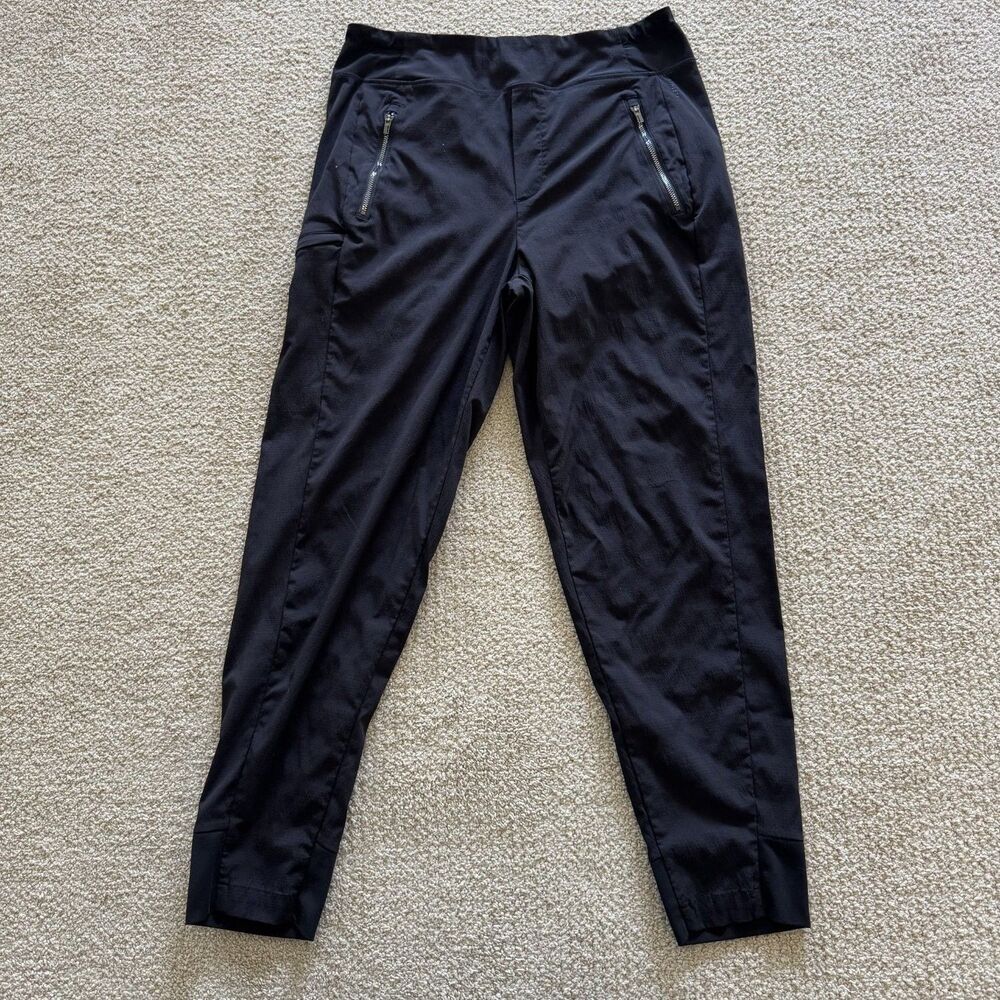 Athleta Pants Laiving Jogger Womens Size 8 Black Tapered Leg Stretch